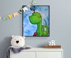 Original hand paint picture, acrylic painting by Strzala