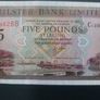 five pound ulster bank note 2001 Image 3