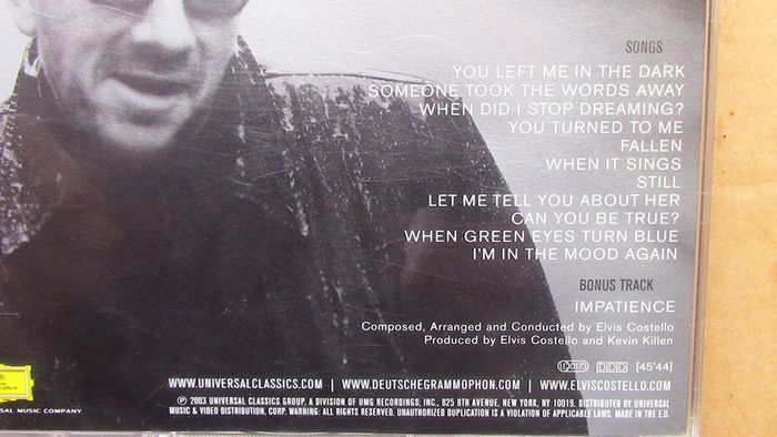 Elvis Costello - North CD + DVD