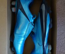 Football Boots Nike Mercurial Vapor V Blue/Silver (2008) Size 8.5UK FG