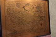 Vintage Copper Etching of 17th Century Map "The West Ridinge of Yorkeshire"