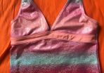 Glittery swim top, age 10