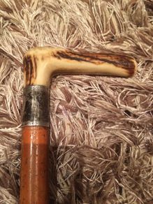 Vintage Silver  Walking Stick