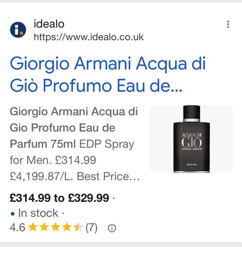 acqua di Gio