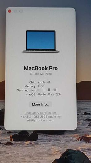 MacBook Pro 13" 2020 | Apple M1 | 8GB RAM | 500GB Storage | Retina Display