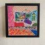 Framed Original Abstract Painting Miami style Interiors Art   Original Art Gift Image 9