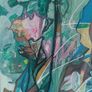 Original Painting Original Floral in Abstract Landscape Pondscape Irish Art Image 7