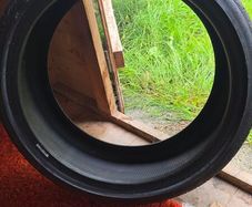 Two 20 inch tyres bridgestone and continental