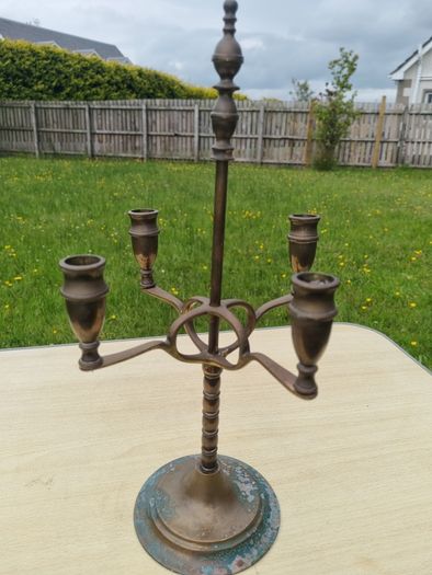Vintage Brass Candlestick Peerage England
