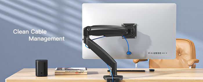 Pair of HUANUO Gas Spring Monitor Mounts 13-49 Screens / Ultrawide Compatible