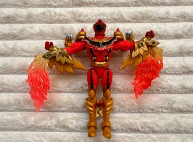2005 Vintage Power Rangers Mystic Force Red Ranger to Fury Dragon Loose Head approx. 18 cm. Used Please see photos