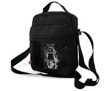 Lego Cross-body bag Black with White Minifigure Pattern 5007936