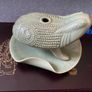 Antique-Style Chinese Yue Kiln Porcelain Symbolic Money Toad Water Dropper Calligraphy Image 3