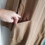 COS camel cotton longline shirt dress / coat Sz 12 - 16 Rrp 89 (New) Image 4