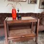 Antique Art Deco Metamorphic Side Table Tea Trolley 1920s Image 2