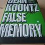 False Memory by Dean Koontz (Horror Hardback 2000) Image 3