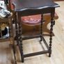Barley Twist Dark Wood Occasional Table Image 2