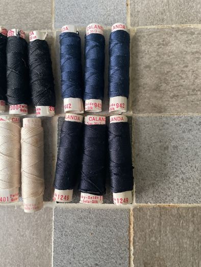 Suburb old reel Silk thread Calada 10m