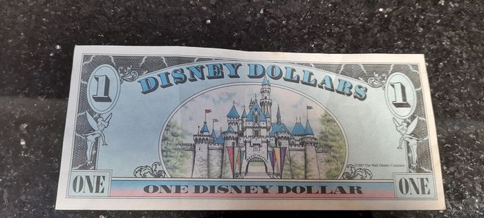 Disney Dollar 1989 with envelope  RARE
