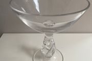 Fabulous Dartington tall 19.75 cm crystal Glass  compote dish,