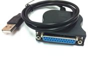USB To 25 Pin DB25 Female IEEE 1284 Parallel Printer LPT Adapter Print Converter Cable Parallel Interface Communication
