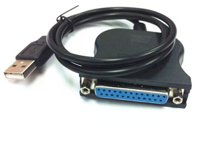 USB To 25 Pin DB25 Female IEEE 1284 Parallel Printer LPT Adapter Print Converter Cable Parallel Interface Communication