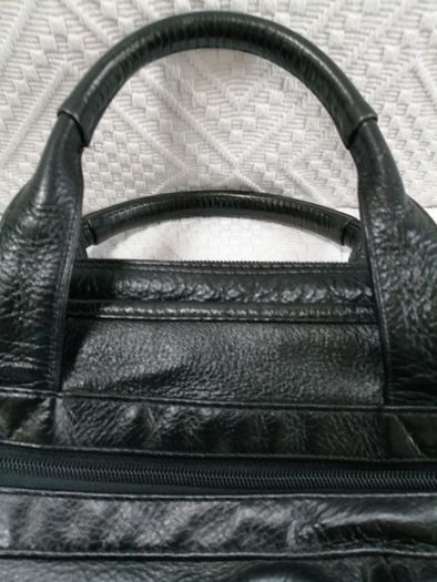 Jane Shilton Black Leather Briefcase