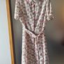 Flower print dress with waist strap size S Image 5