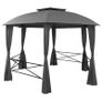 Garden Marquee Pavilion Tent with Curtains Hexagonal 360x265 cm Image 3