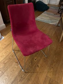 Burgundy Fabric Chair