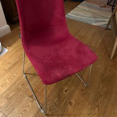 Burgundy Fabric Chair