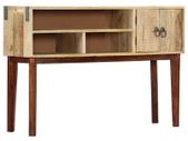 Console Table 115x30x76 cm Solid Rough Mango Wood