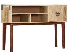 Console Table 115x30x76 cm Solid Rough Mango Wood