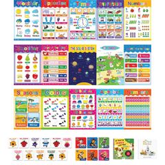 15 Educational Posters & 19 Children's Books