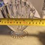 Vintage Marquis Waterford (Gothic print) Crystal Nautical Shell Oval Fan Vase 6 INCHES Image 5