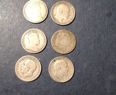 Six  Assorted Coins