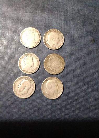 Six  Assorted Coins