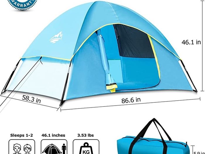 Camping Tent for S(1-2)/L(2-3) Person, Dome Tent 4 Seasons Waterproof &Windproof Easy Set Up Lightweight Tent Outdoor Tent for Camping, Hiking, Backpacking Tent (FREE POSTAGE)