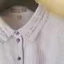 Navy Gilet/ White Stitching Size 14 Pockets and Zip Image 5