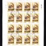 2004 Ireland Christmas Commemorative Stamp Sheetlet Plate 1B1B1B1B Fine Used with Dublin cancel of 10th November 2004 (First day of issued) on envelope extract. Image 3
