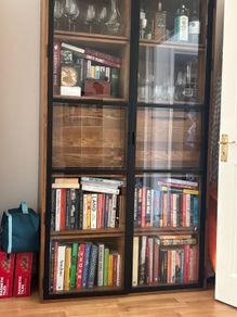 Ez living glass cabinet