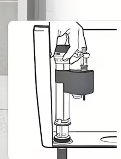 toilet water valve float 1/2