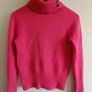 United Colors of Benetton 100% Wool Roll Neck Jumper - Size M Image 2