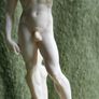 Vintage Sculpture of Statue of David in Resin by A. Santini Italy Male Nude Vintage  Italy 1960 Image 2