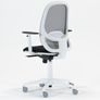 Andy Mesh Back Ergonomic Operators Chair White Frame Image 4