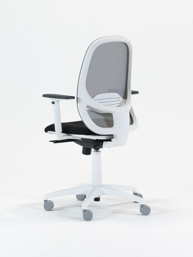 Andy Mesh Back Ergonomic Operators Chair White Frame