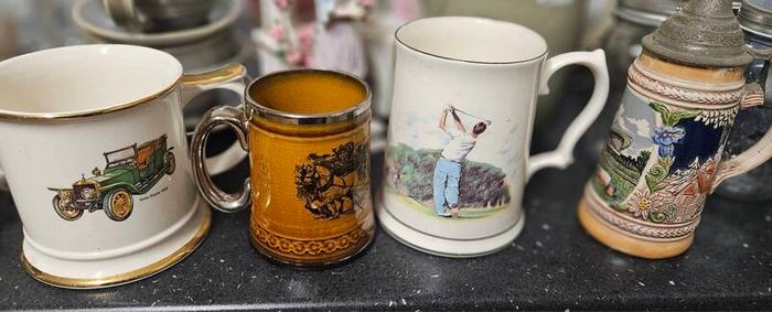 3 Collectable Mugs and Small Stein