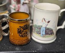 3 Collectable Mugs and Small Stein