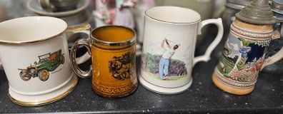 3 Collectable Mugs and Small Stein