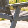 Outdoor Furniture Patio Wooden Tete a Tete Garden Bench Chair with Table Conversation Set Image 8